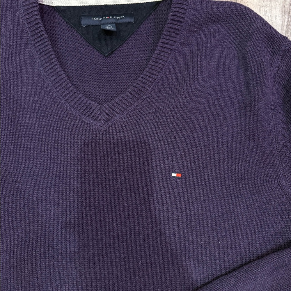 Tommy Hilfiger Purple Sweater - Picture 2 of 3